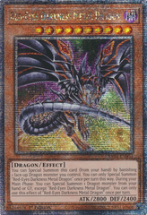 Red-Eyes Darkness Metal Dragon (Alternate Art) - RA04-EN003 - (Quarter Century Secret Rare) - 1st Edition